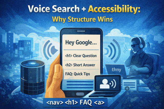Voice Search and Accessible Website Structure